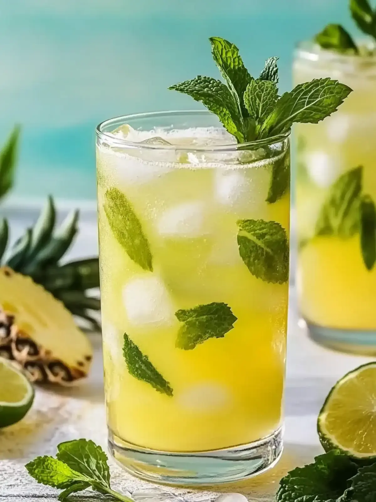 Minted Pineapple Tequila Cooler