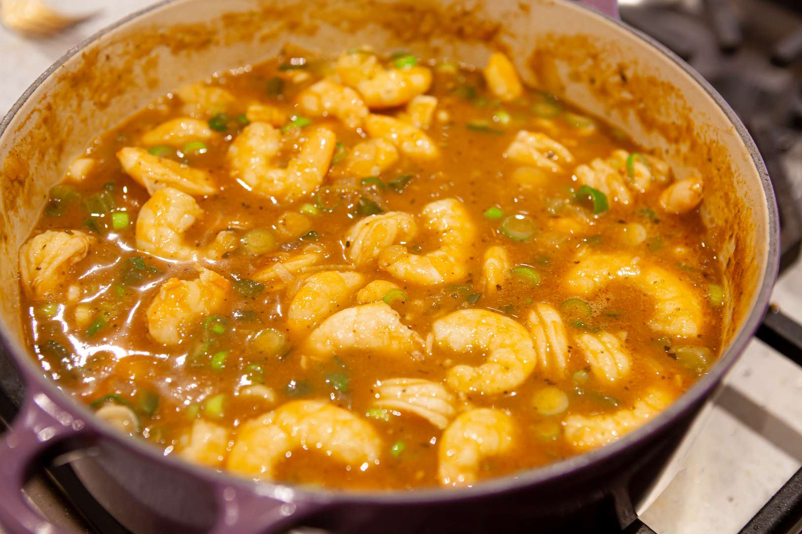 Creole Shrimp Étouffée with Celery and Green Onion