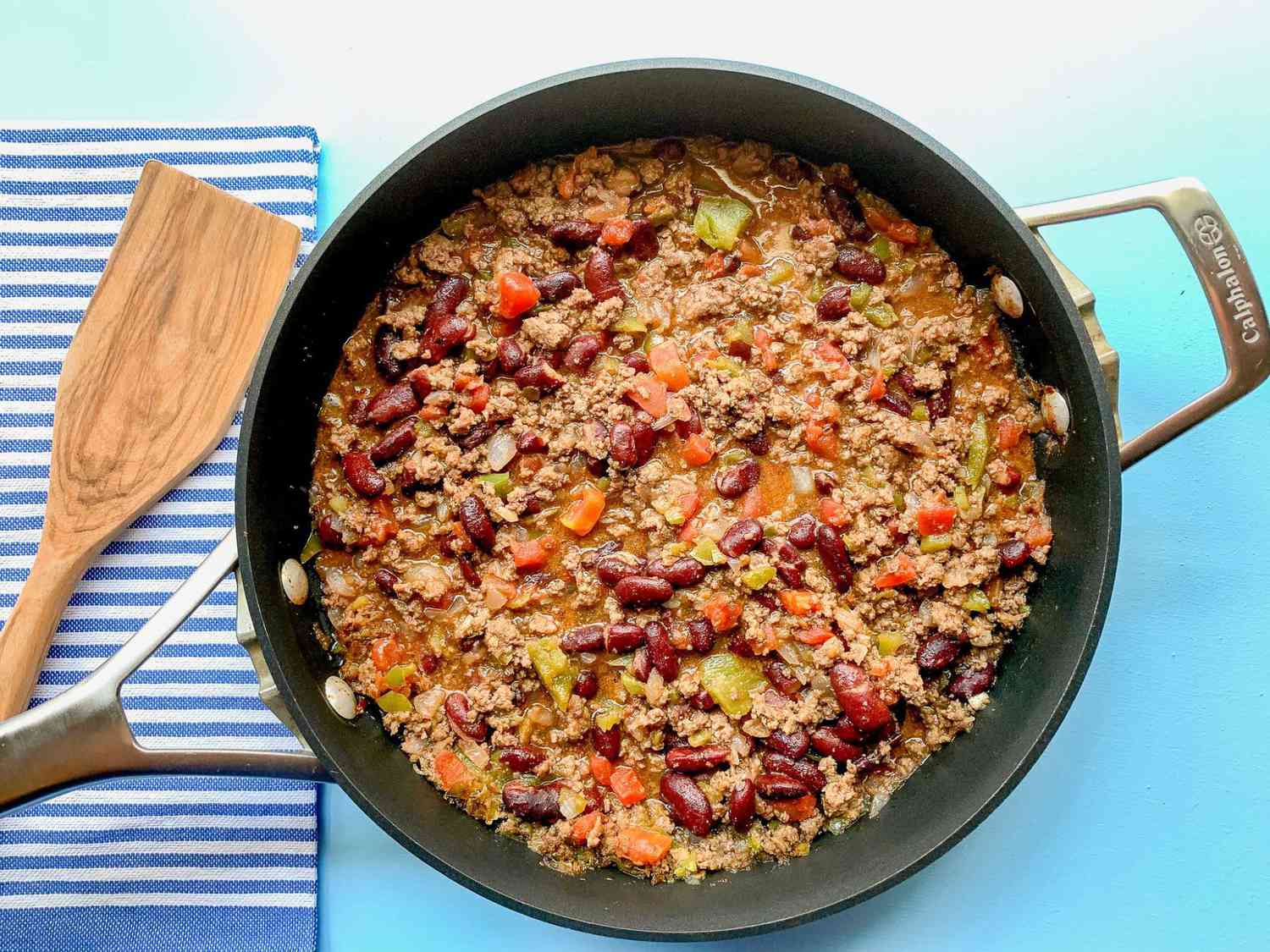 Skillet Tex-Mex Mince with Spiced Black Beans