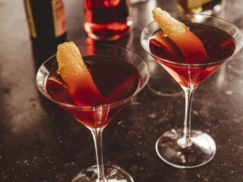 Smoky Citrus Boulevardier Twist