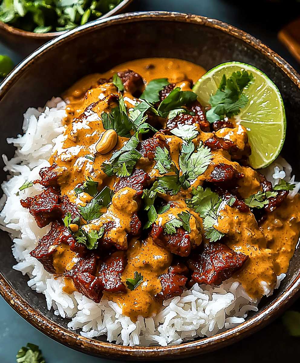 Braised Beef in Peanut and Tomato Sauce