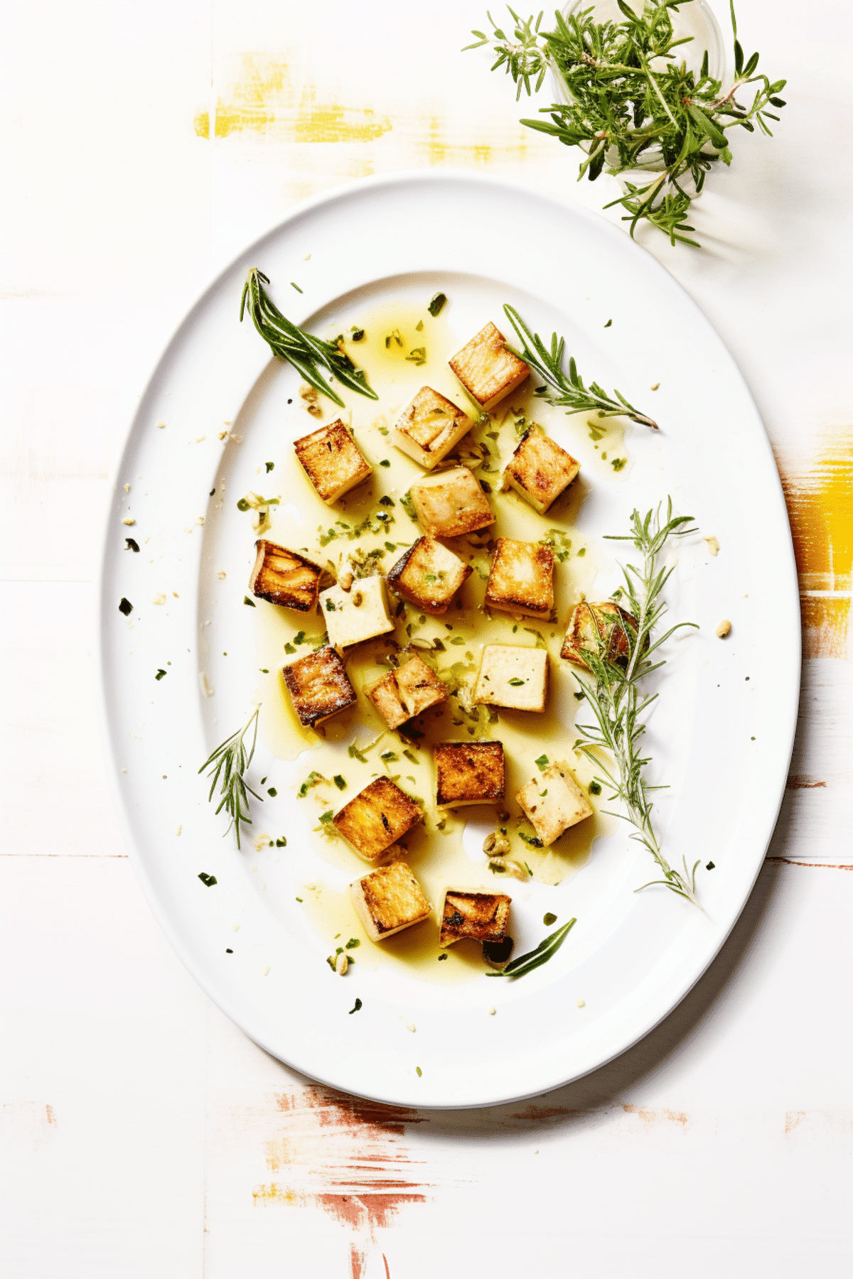 Pan-Seared Celeriac with Lemon Thyme and Garlic