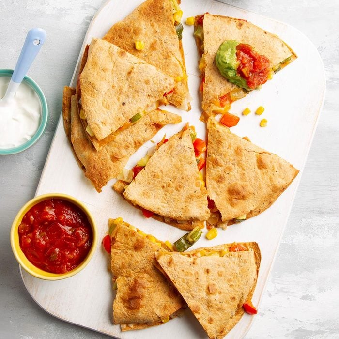 Vegetable-Packed Mini Quesadilla Bites