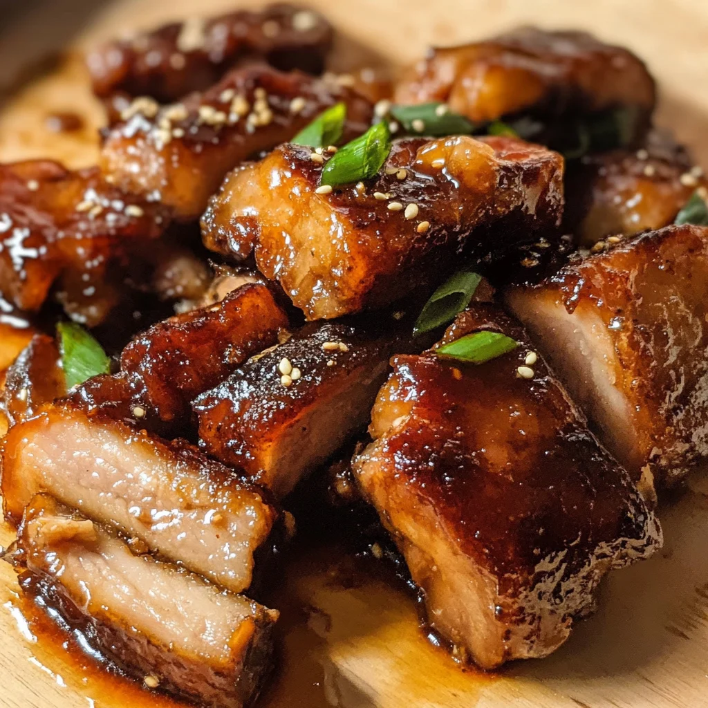 Honey-Glazed Pork Belly Poppers with Chipotle Lime Sauce