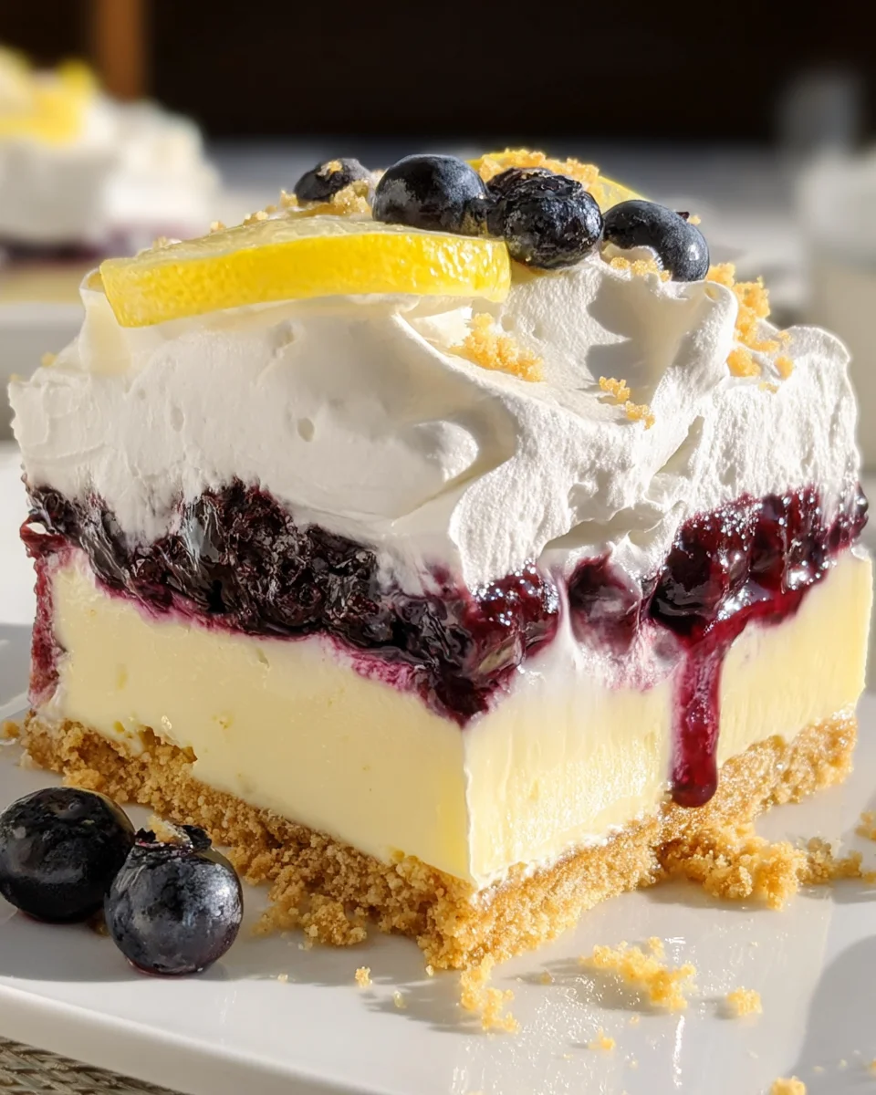 Quick No-Bake Lemon Mascarpone Parfaits with Blueberry Sauce