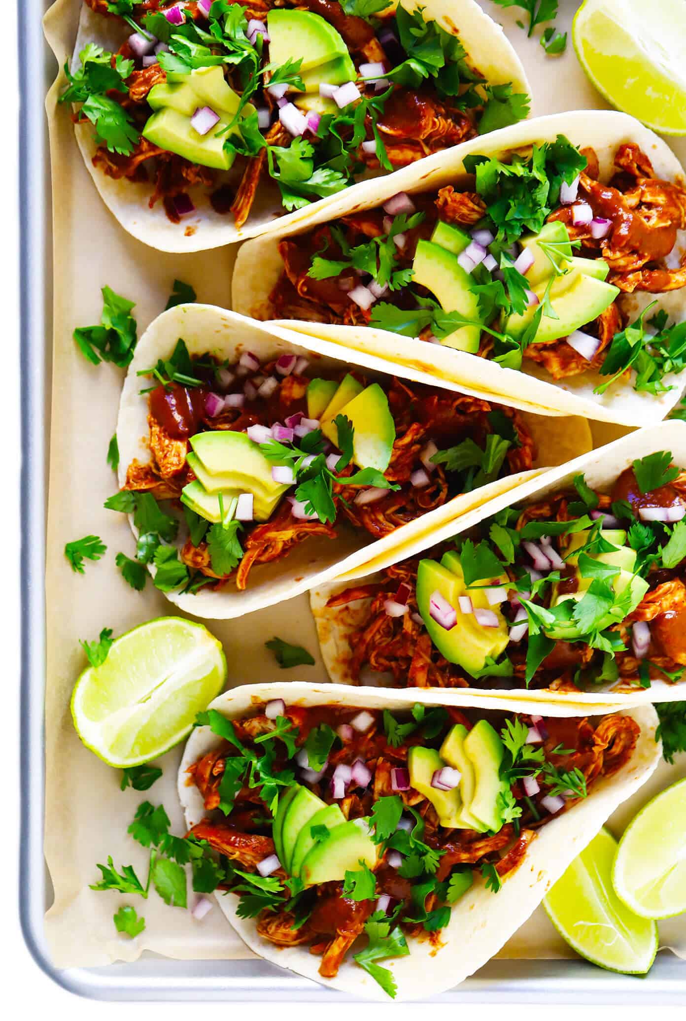 Mole-Inspired Pork Tacos with Spiced Chocolate Sauce and Pickled Red Onion