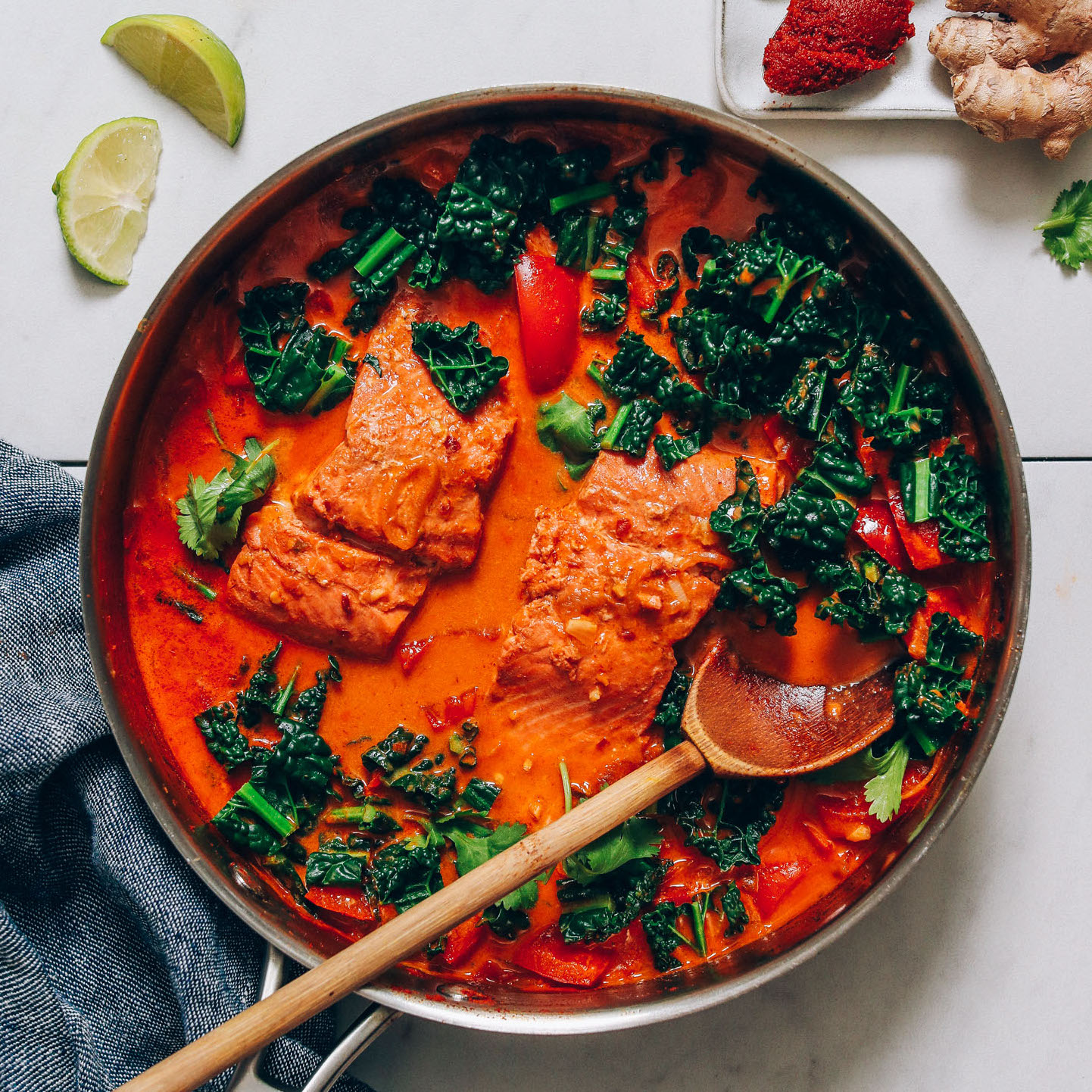 Pan-Seared Salmon with Thai Coconut Curry Sauce