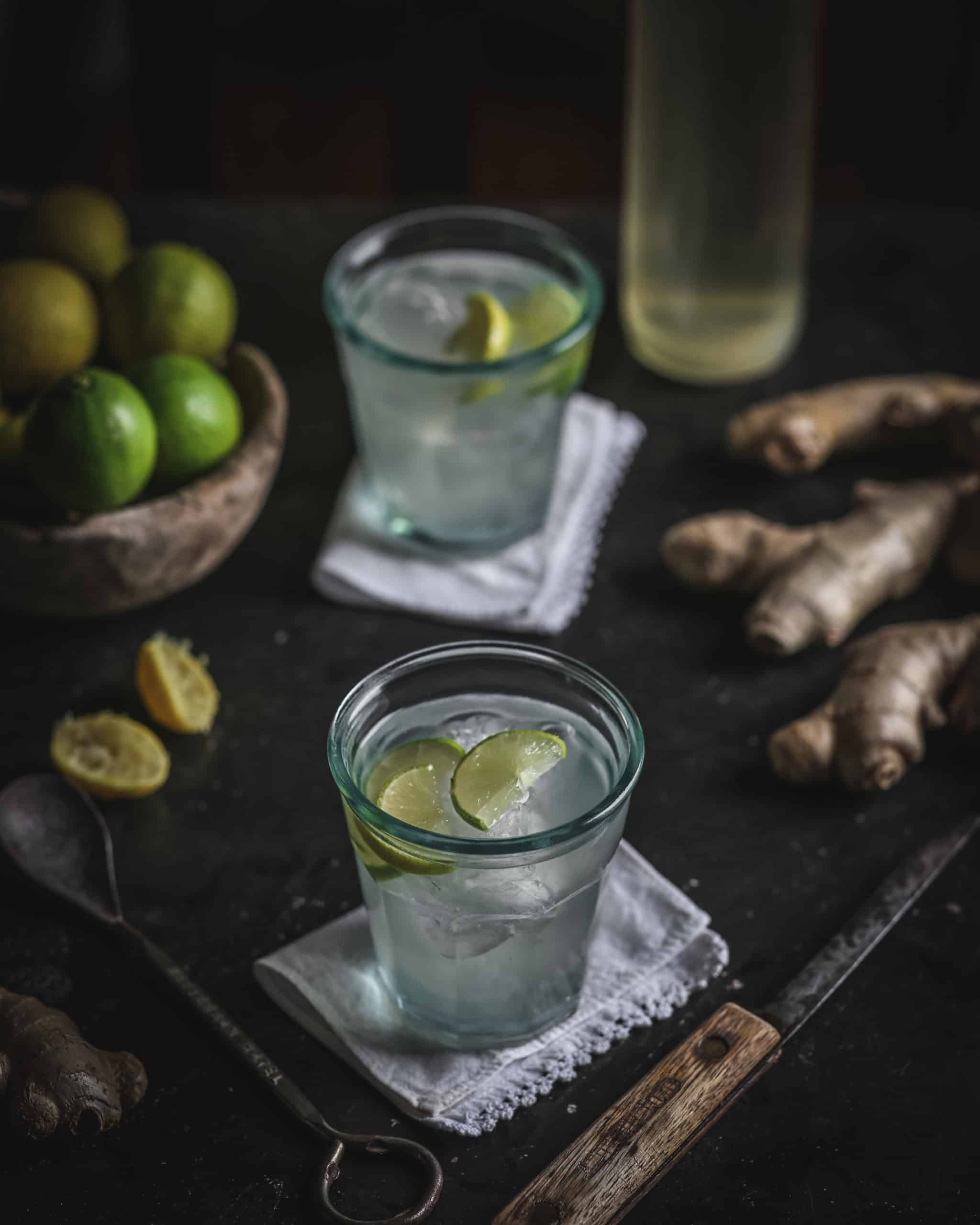 Ginger-Lime Sparkling Vodka Cooler