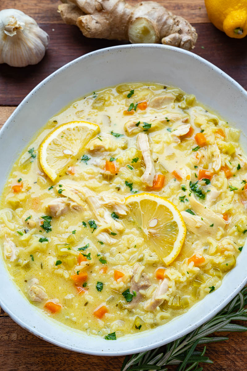 Ginger Turmeric Immune-Boosting Chicken Soup