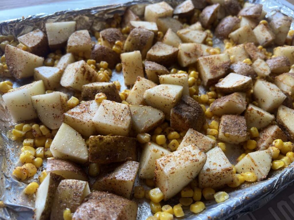 Oven-Roasted Midwest Corn and Potato Bake
