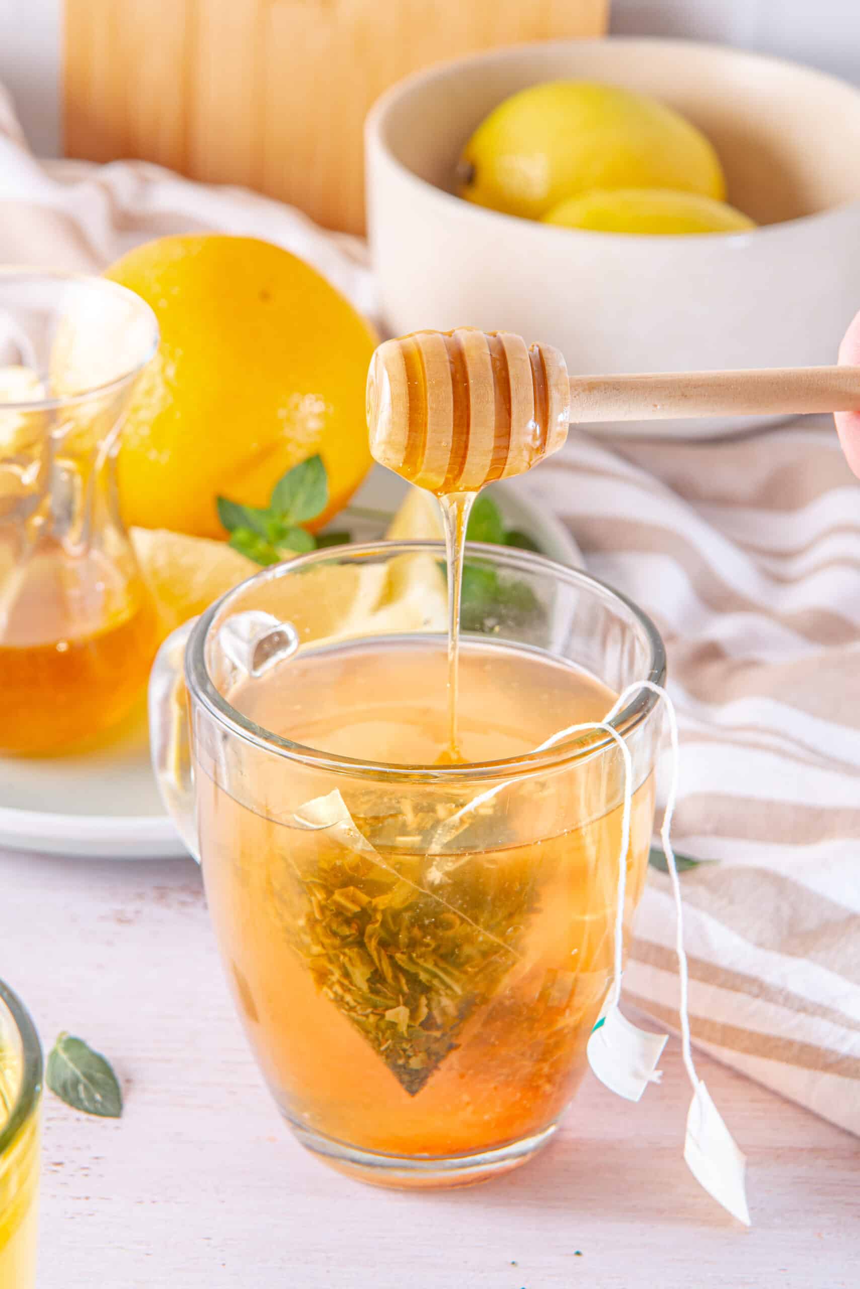 Steamed Citrus-Honey Herbal Tea Blend