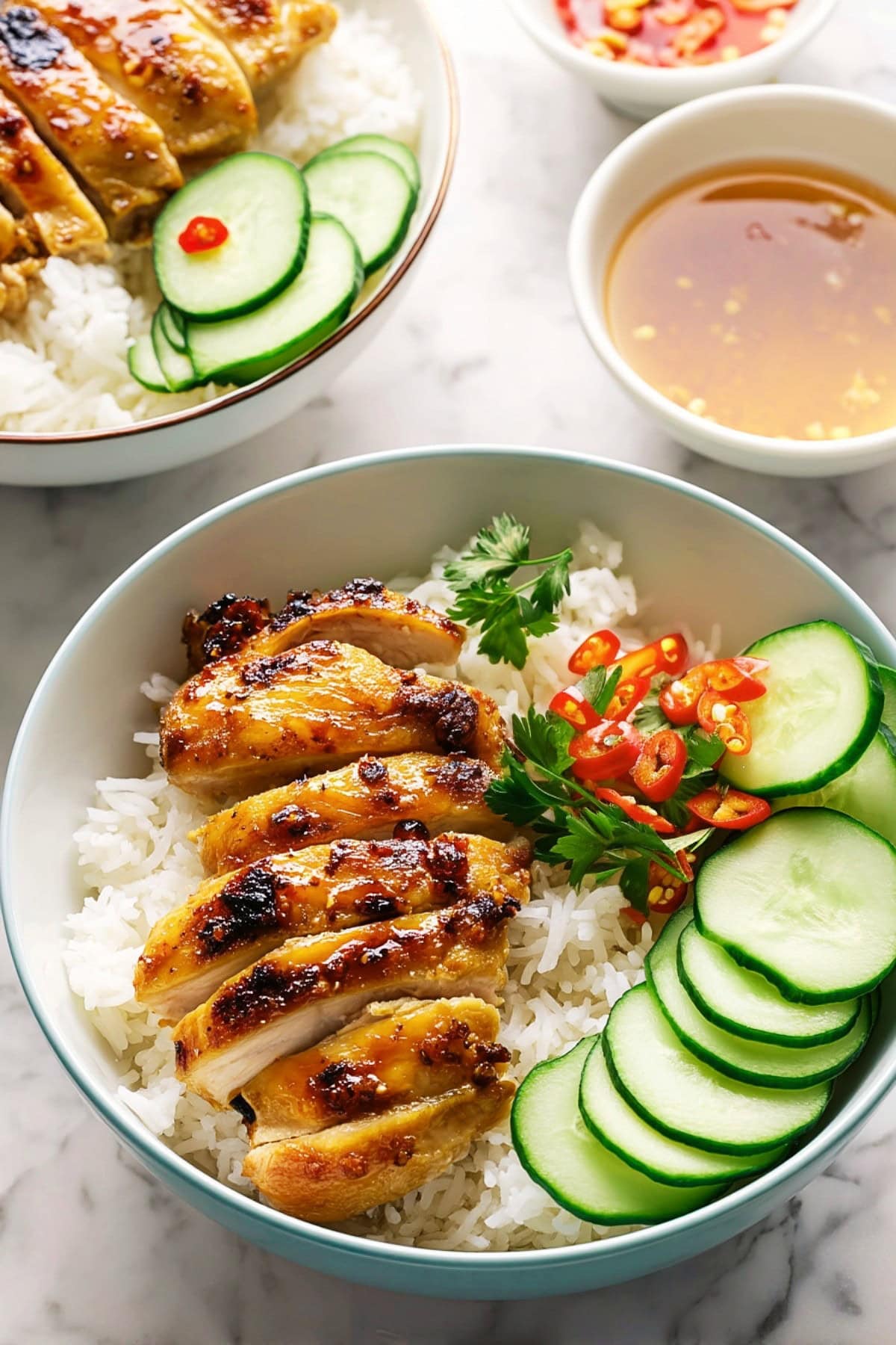 Charred Vietnamese Lemongrass Chicken with Jasmine Rice