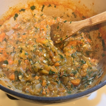 Slow-Simmered Italian Tomato & Herb Sauce with Heirloom Tomatoes