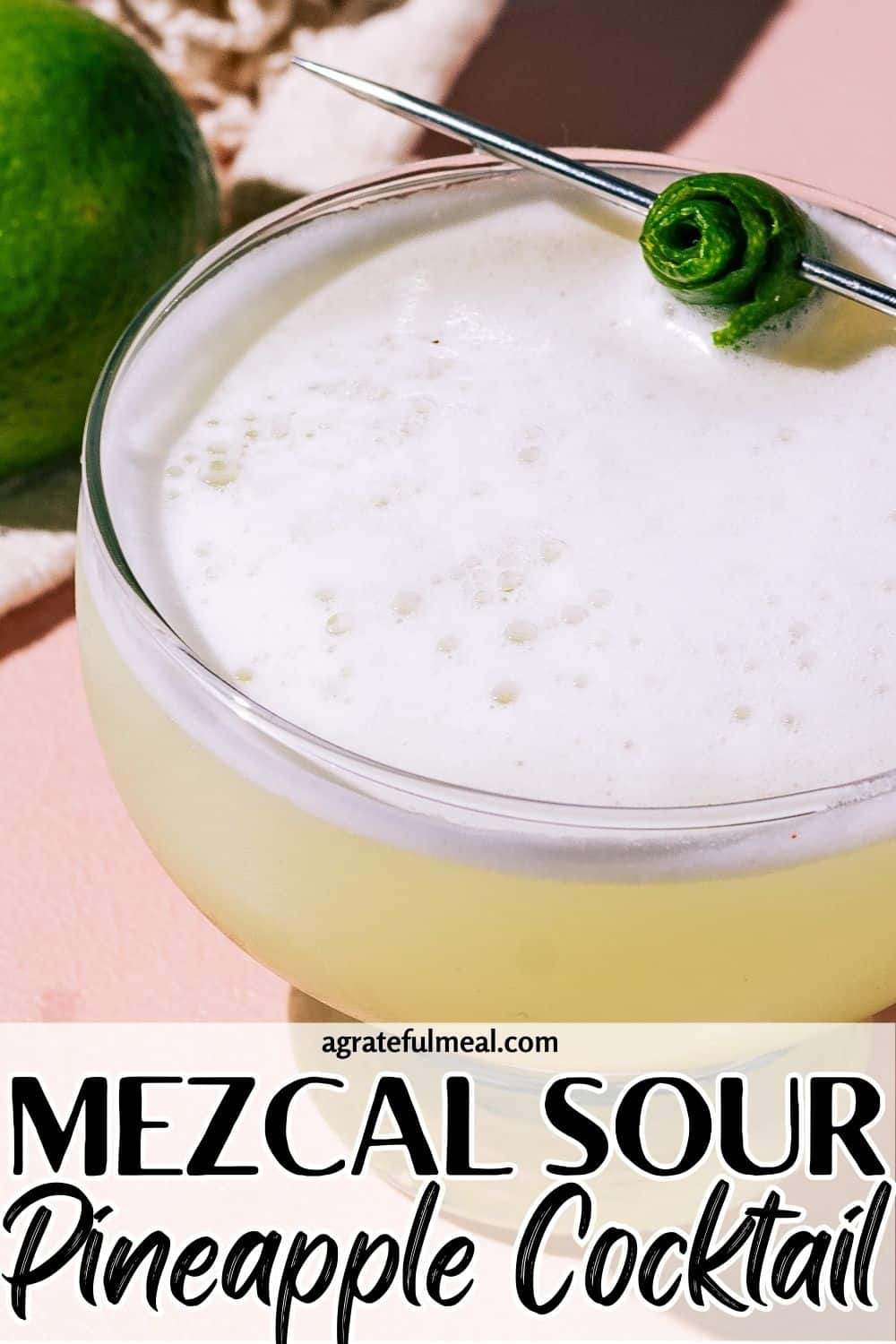 Michelin-Starred Smoked Mezcal Sour