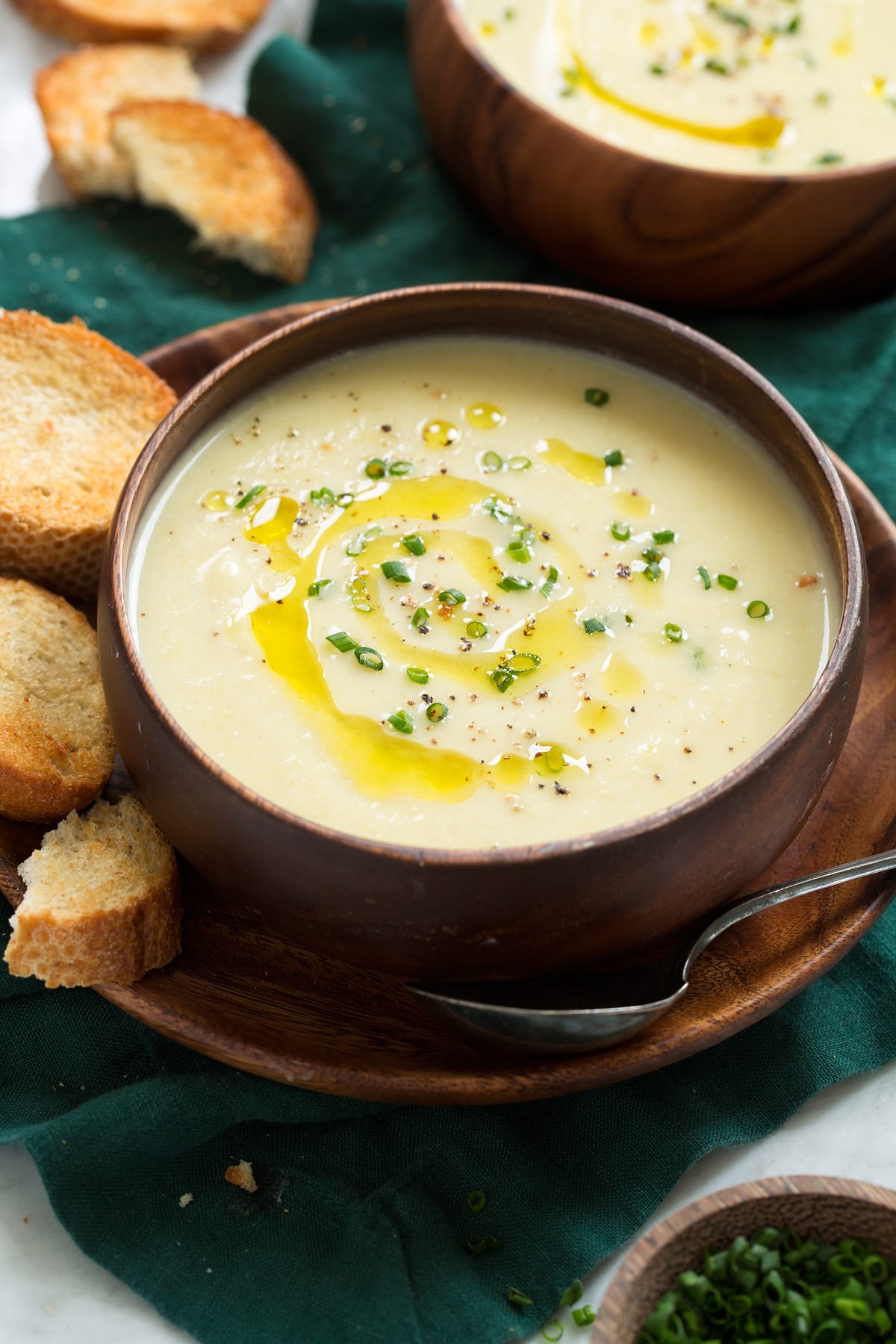 Rustic Breton Potato and Leek Soup with Thyme