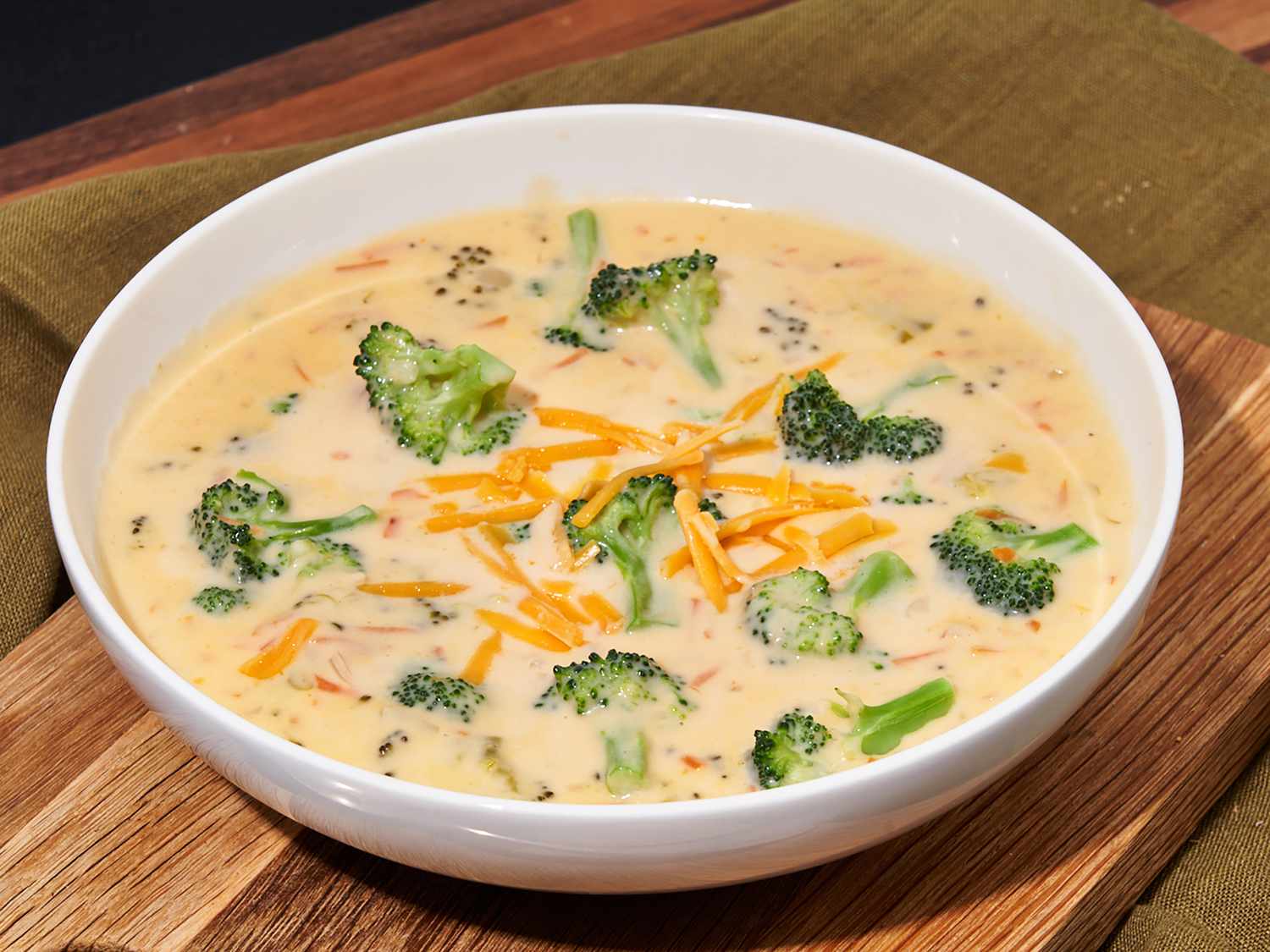 Creamy Cheddar and Broccoli Soup with Southern Spice