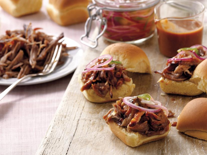 Spicy Midwest BBQ Pulled Pork Sliders with Pickled Onions