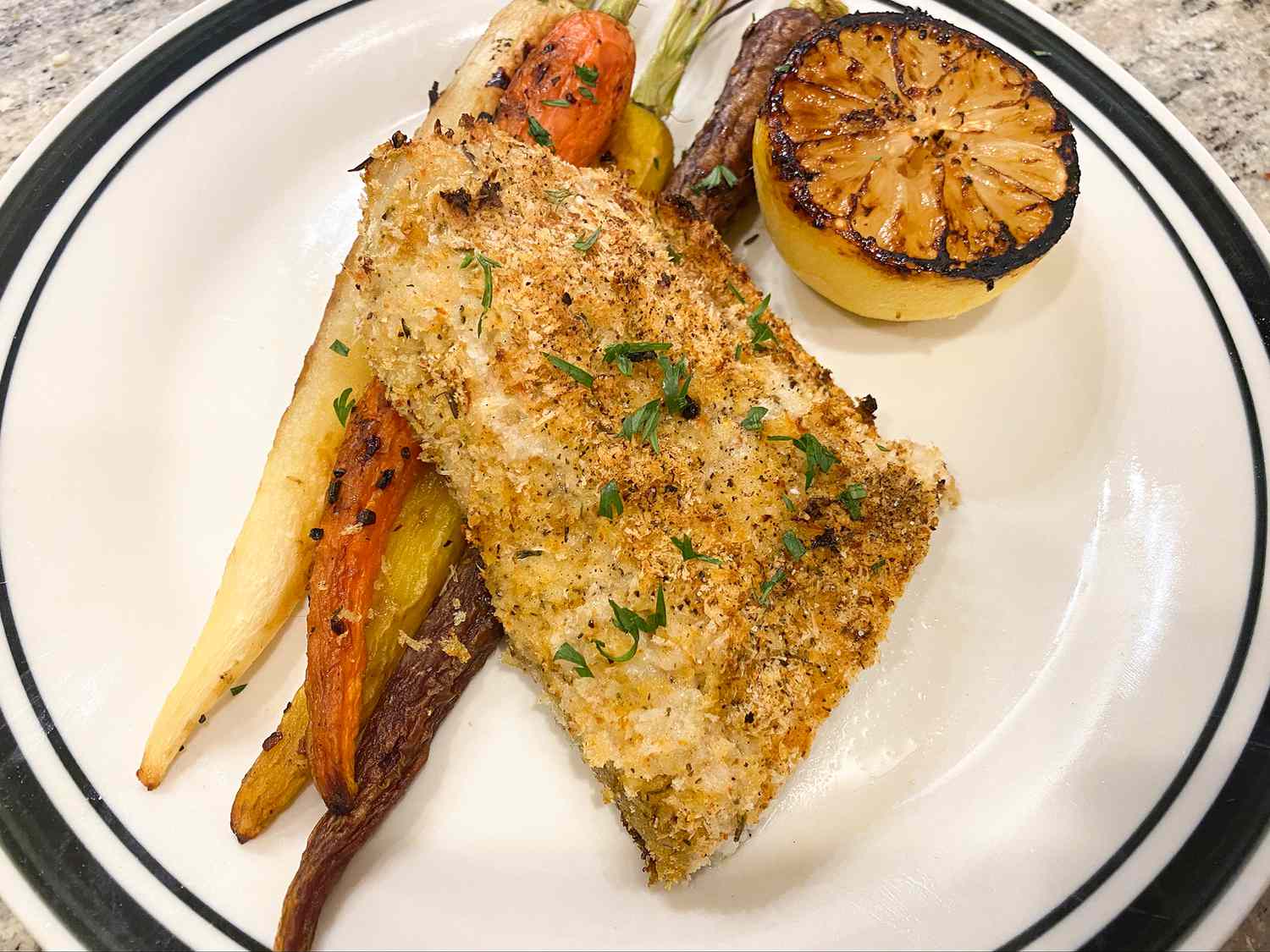 Tasmanian Pepperberry-Crusted Barramundi with Lemon Myrtle Butter