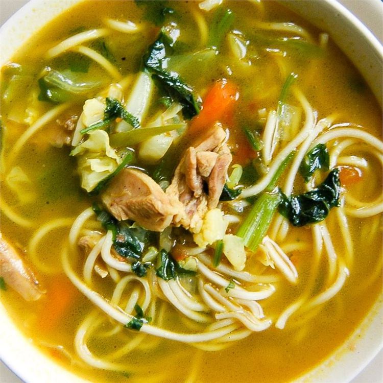 Slow-Simmered Tibetan Thukpa with Lamb and Vegetables