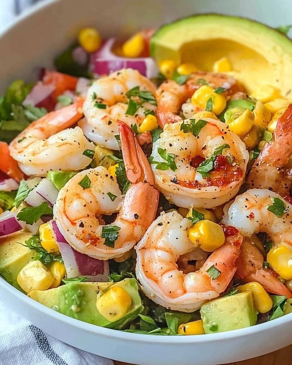 Spicy Tropical Shrimp and Avocado Salad