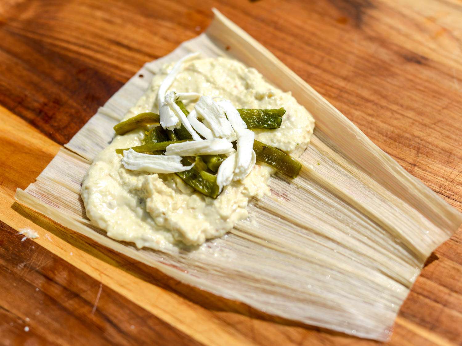 Steamed Corn and Cheese Tamales with Oaxacan Chilies