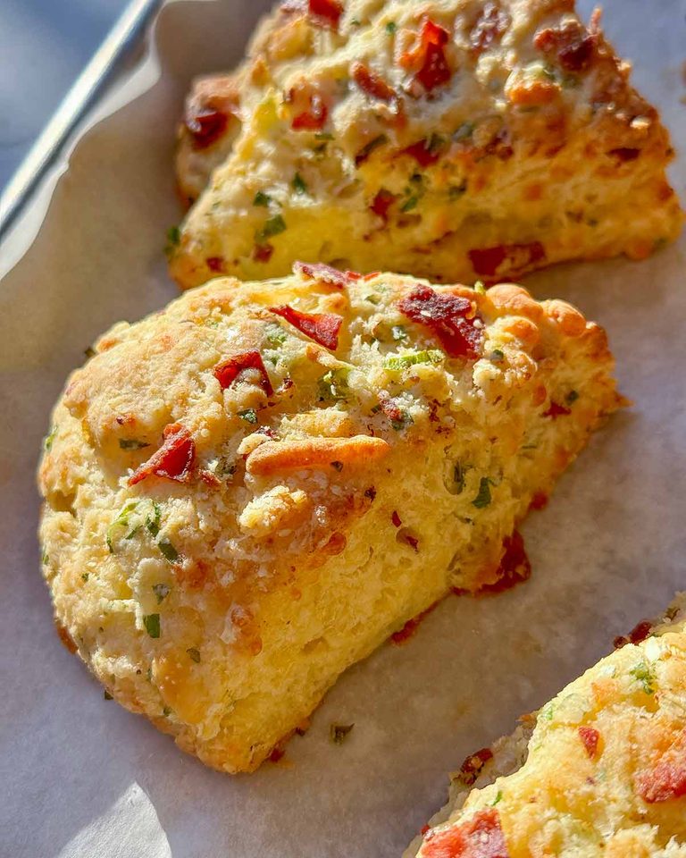 Vegemite and Cheddar Scones with Chive Butter