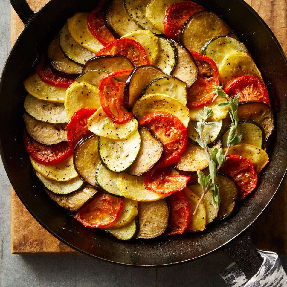 French-Style Ratatouille with Herbed Tomato Sauce