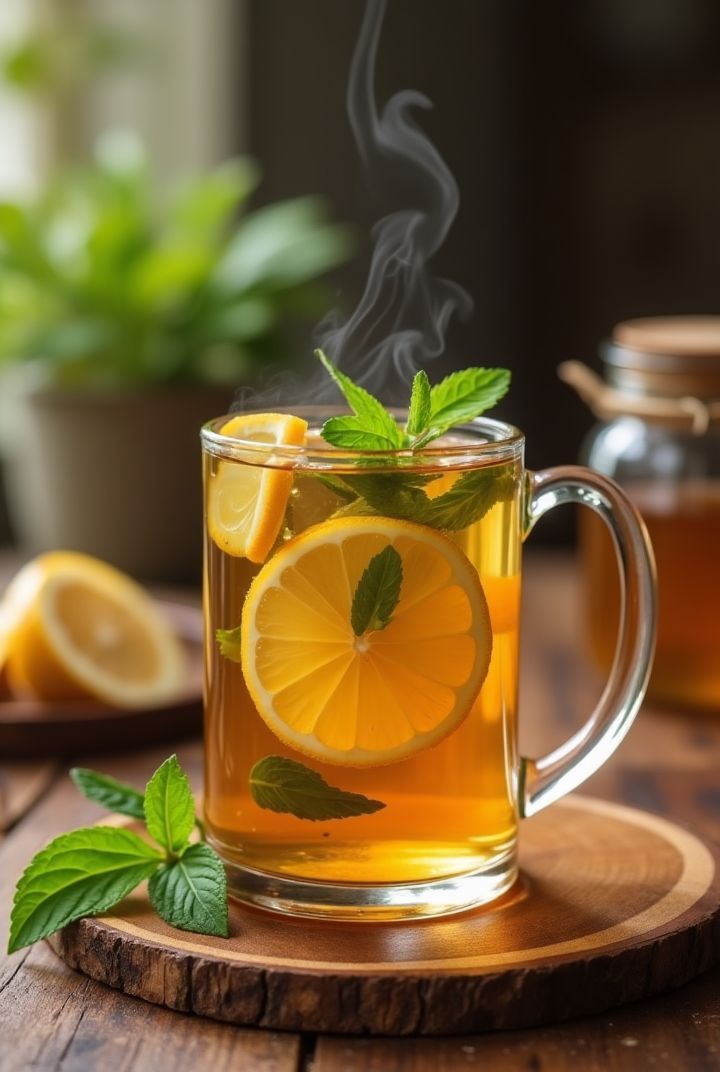Ginger-Mint Green Tea Refresher