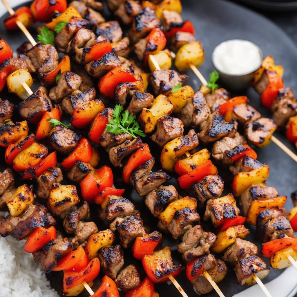 Brazilian-Style Pork Skewers with Spiced Cachaça Glaze