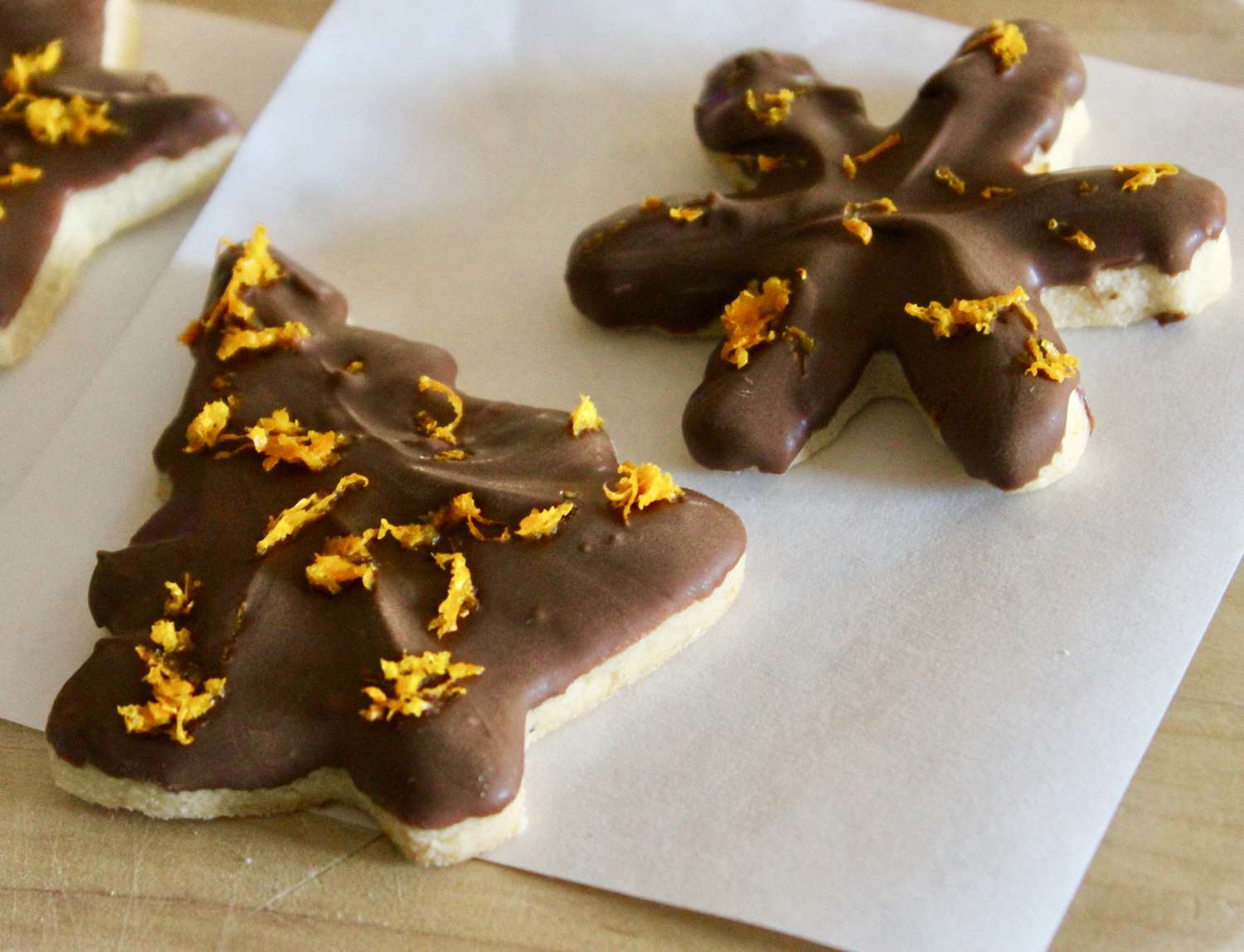 Chocolate-Dipped Orange Shortbread Bars