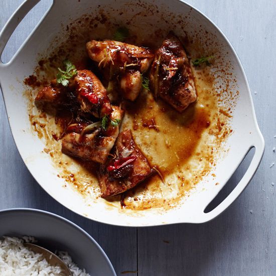 Caramelized Claypot Catfish with Ginger and Scallions