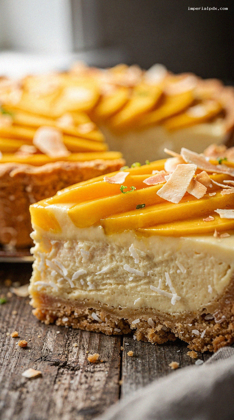 No-Bake Mango Coconut Cream Pie