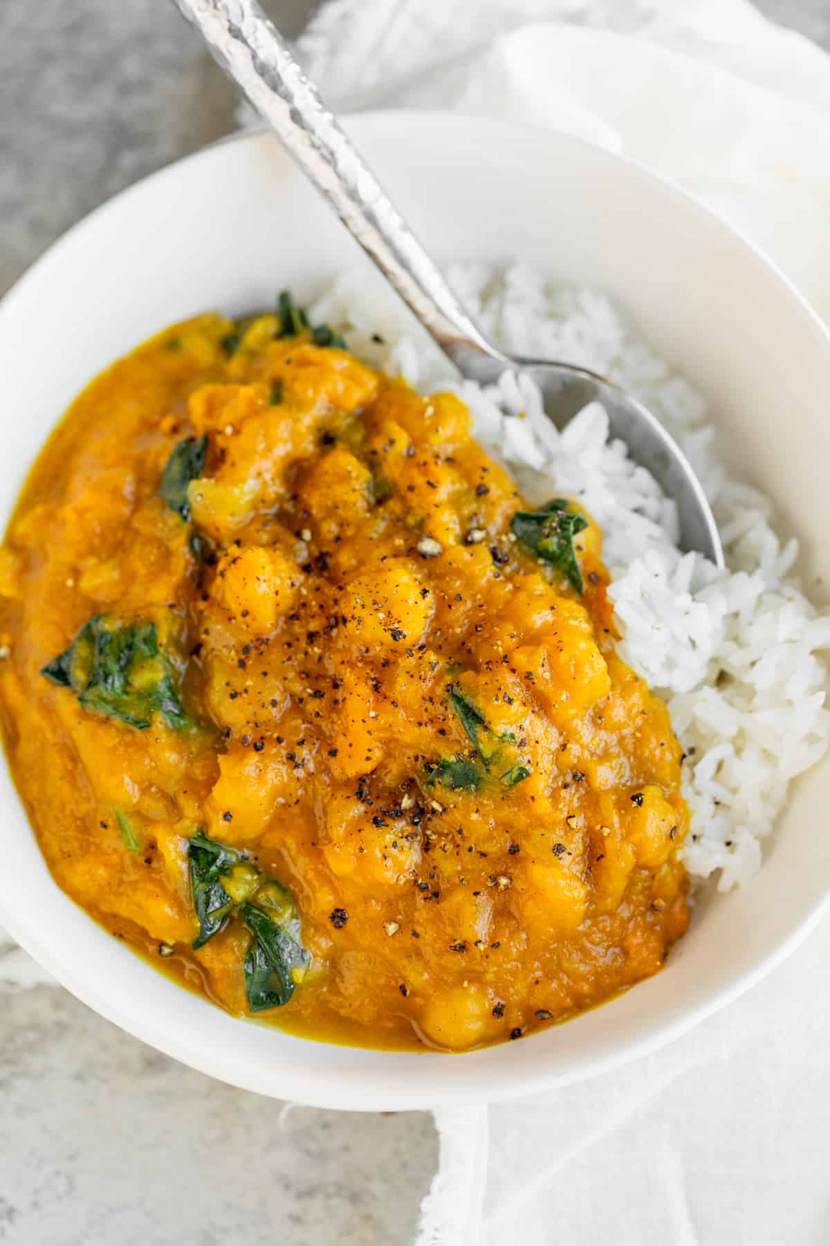 Spiced Chickpea and Butternut Squash Curry
