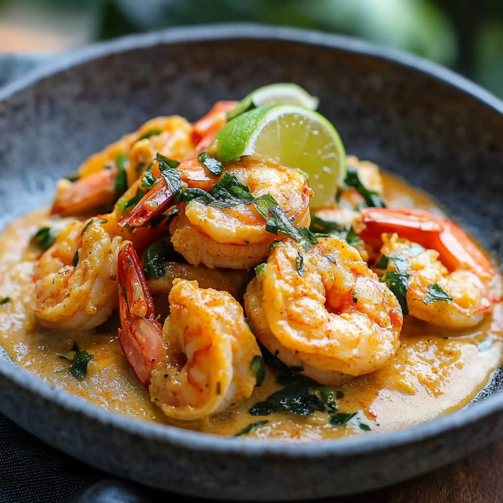 Coconut-Laced Prawn Curry with Wattleseed and Lemongrass