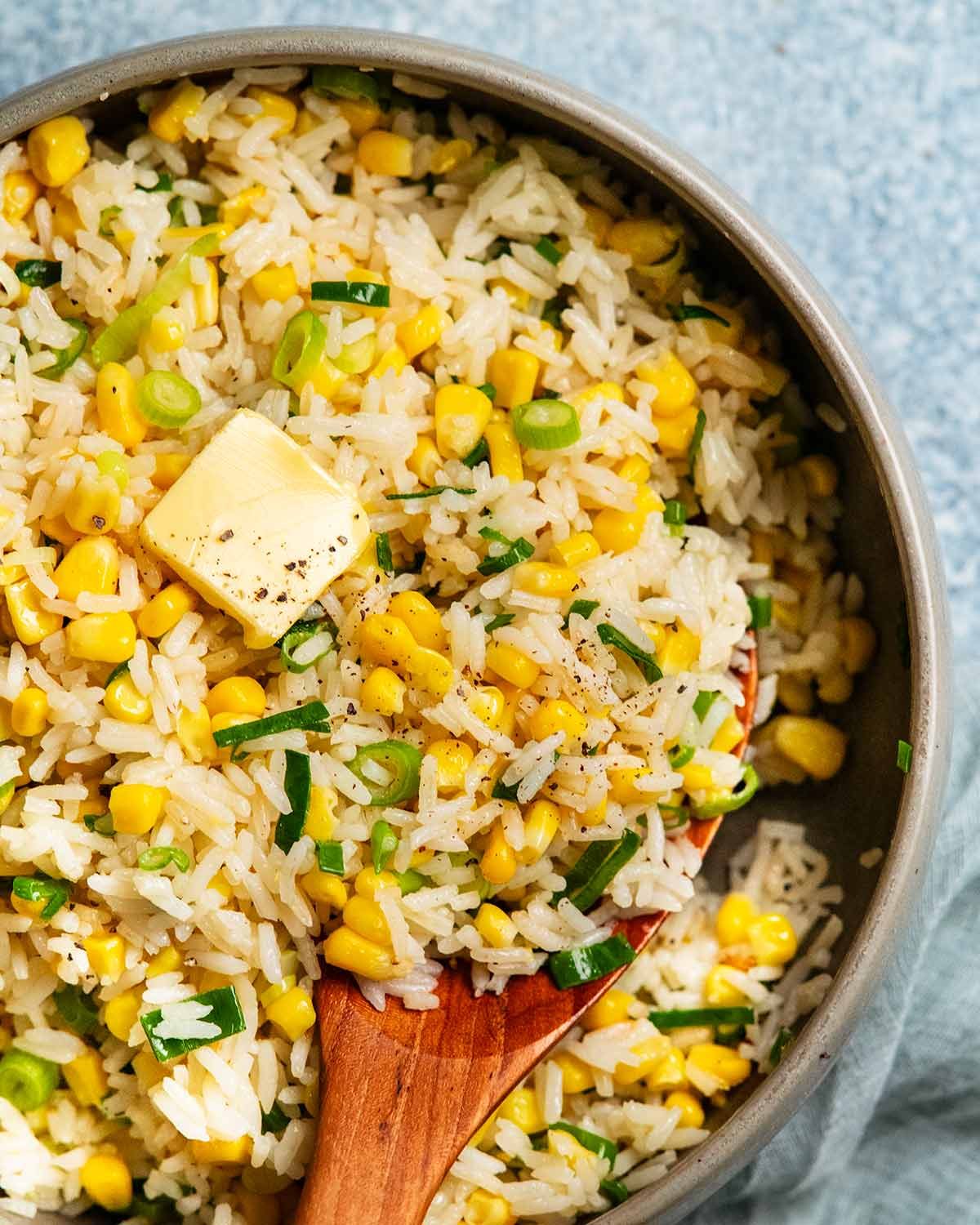 Tiki-Spiced Coconut Rice with Fire Roasted Corn