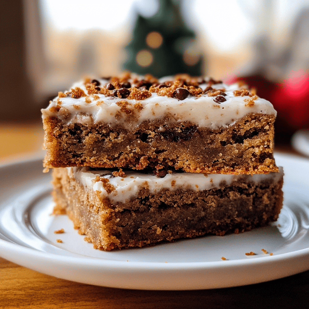 Spiced Apple Gingerbread Cookie Bars