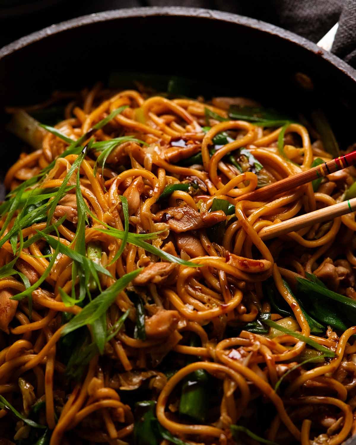 Toasted Rice and Tamarind Noodle Stir-Fry