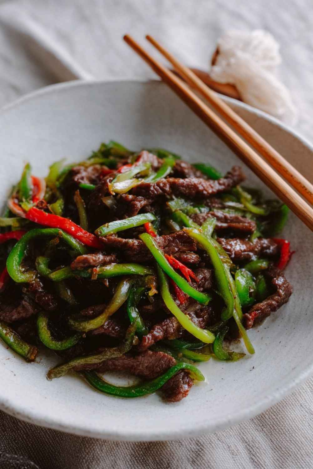 Whiskey-Infused Black Pepper Beef Stir Fry