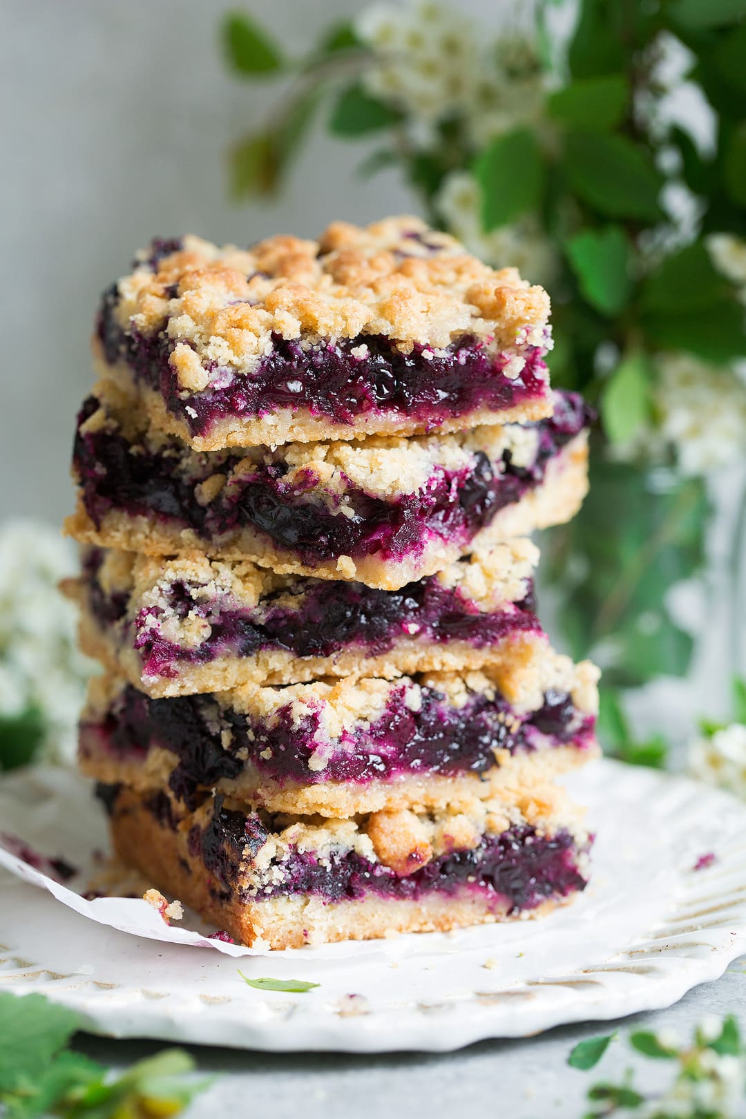 No-Bake Blueberry Almond Dessert Bars