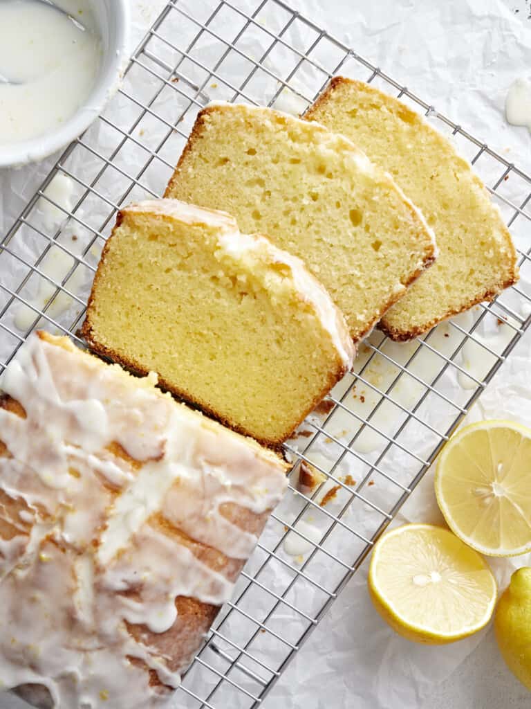 Moist Lemon Pound Cake with Tangy Glaze