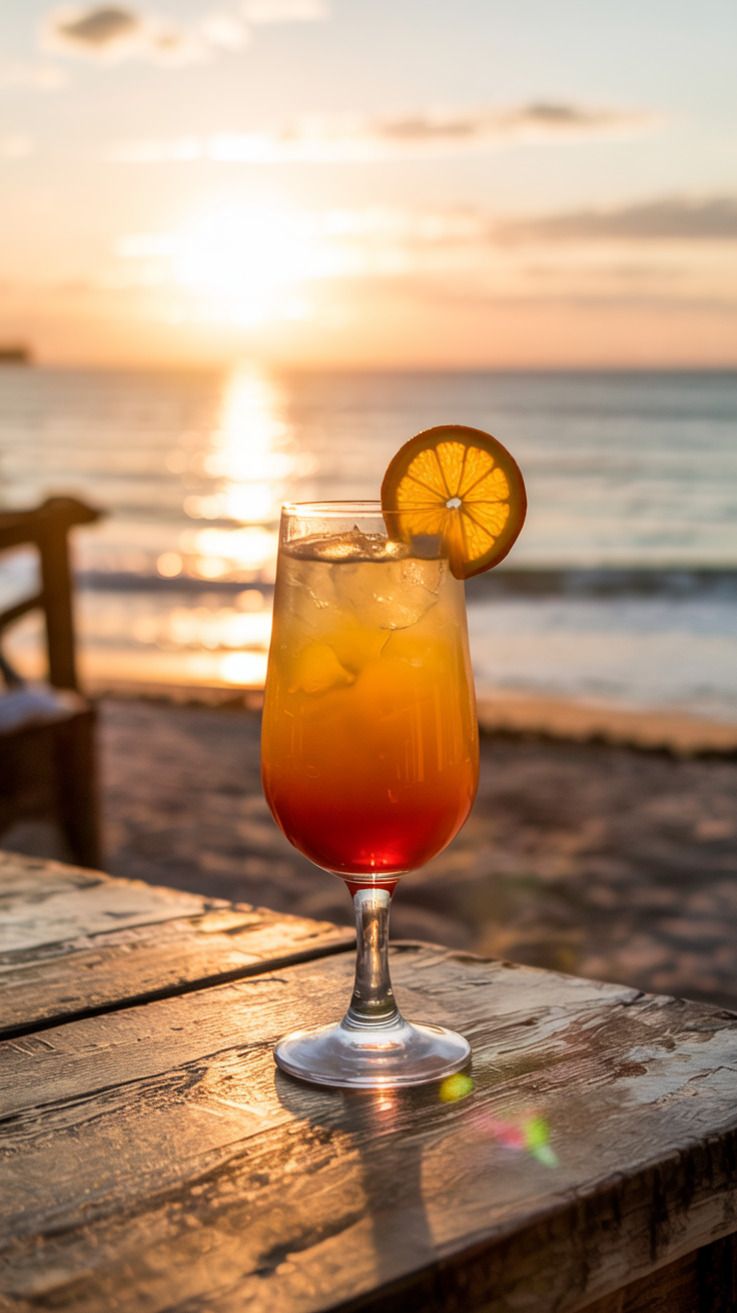Tequila Citrus Sunrise with Fresh Orange Juice