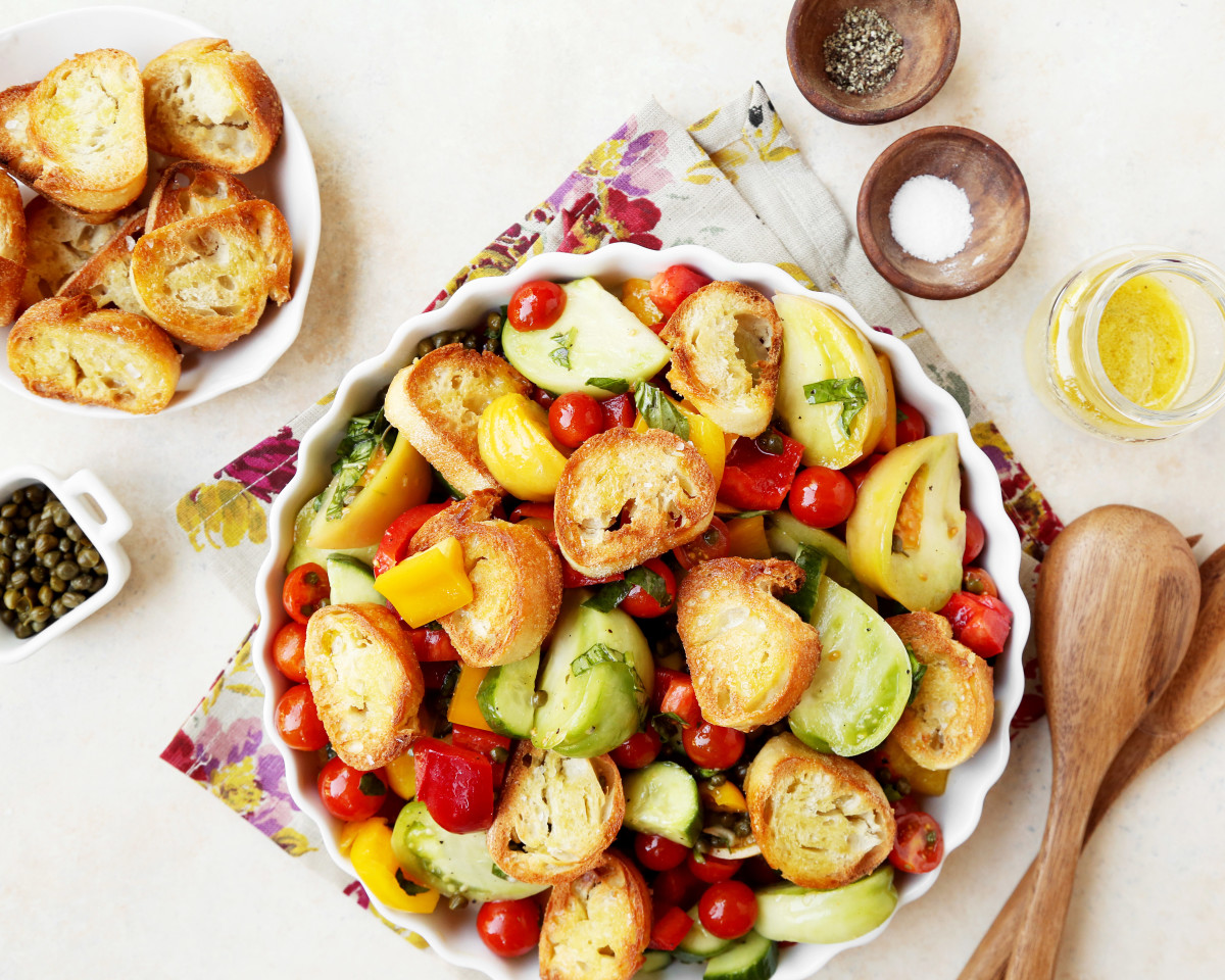 Cherokee Purple Tomato & Herb Panzanella