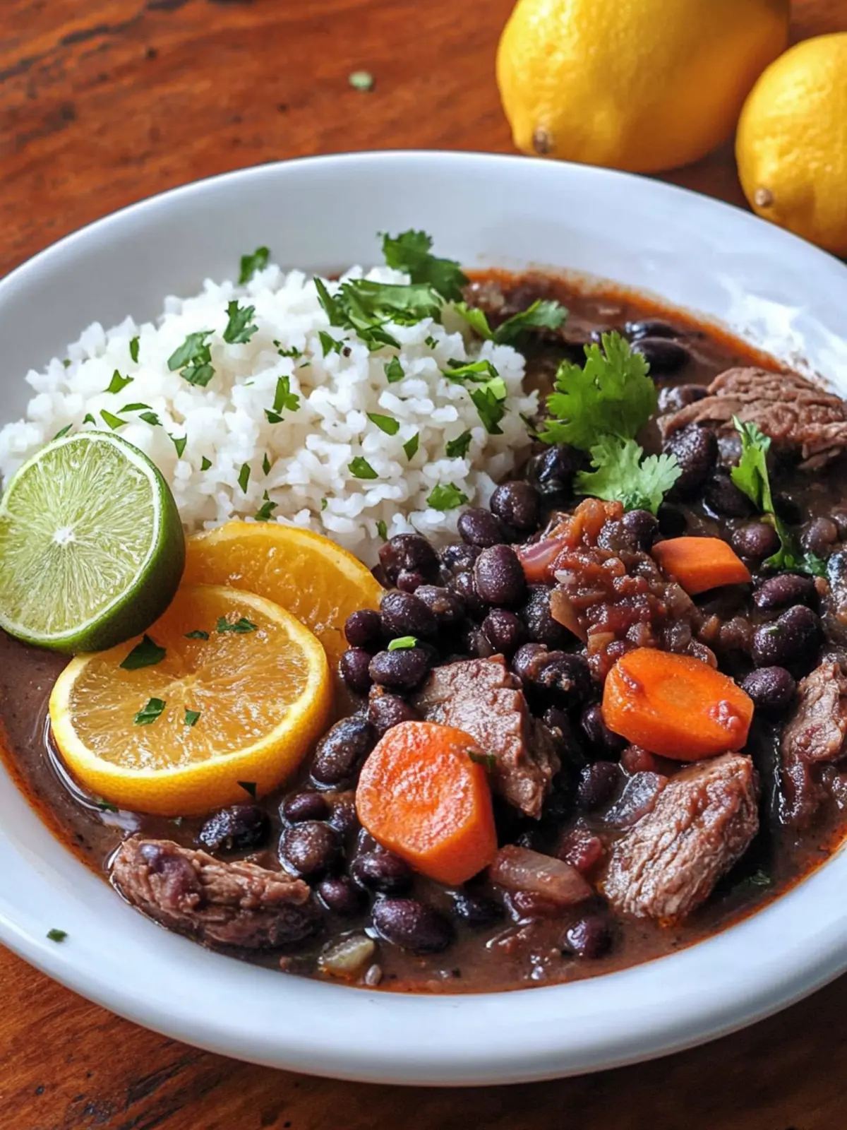 Slow-Cooked Black Bean Stew with Dried Beef