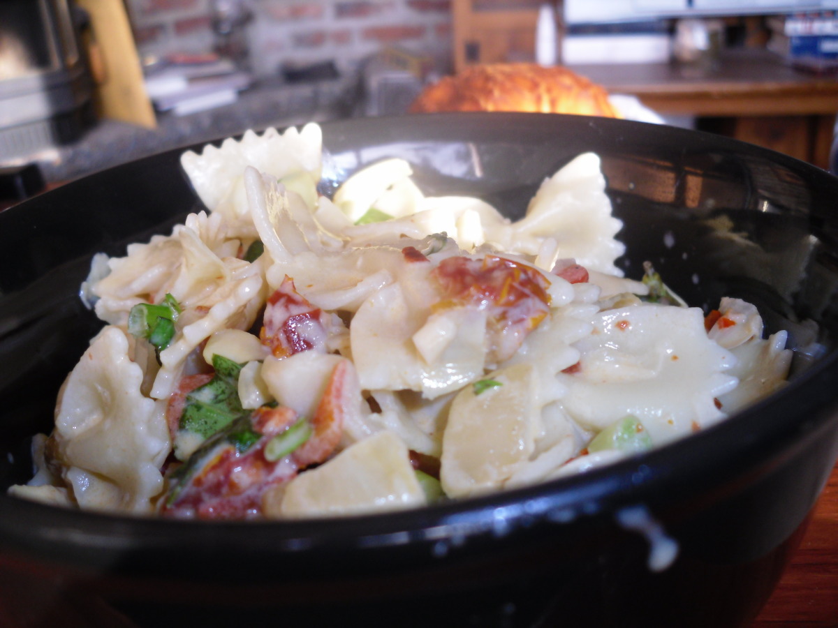 Rosemary-Garlic Herb Pasta with Sun-Dried Tomatoes