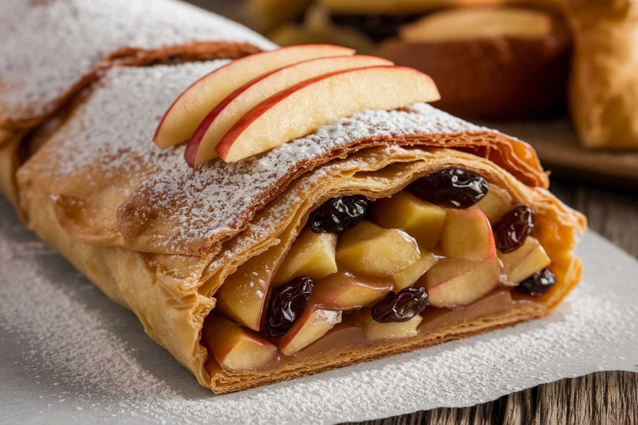 Austrian-Style Kindertransport Apple Strudel