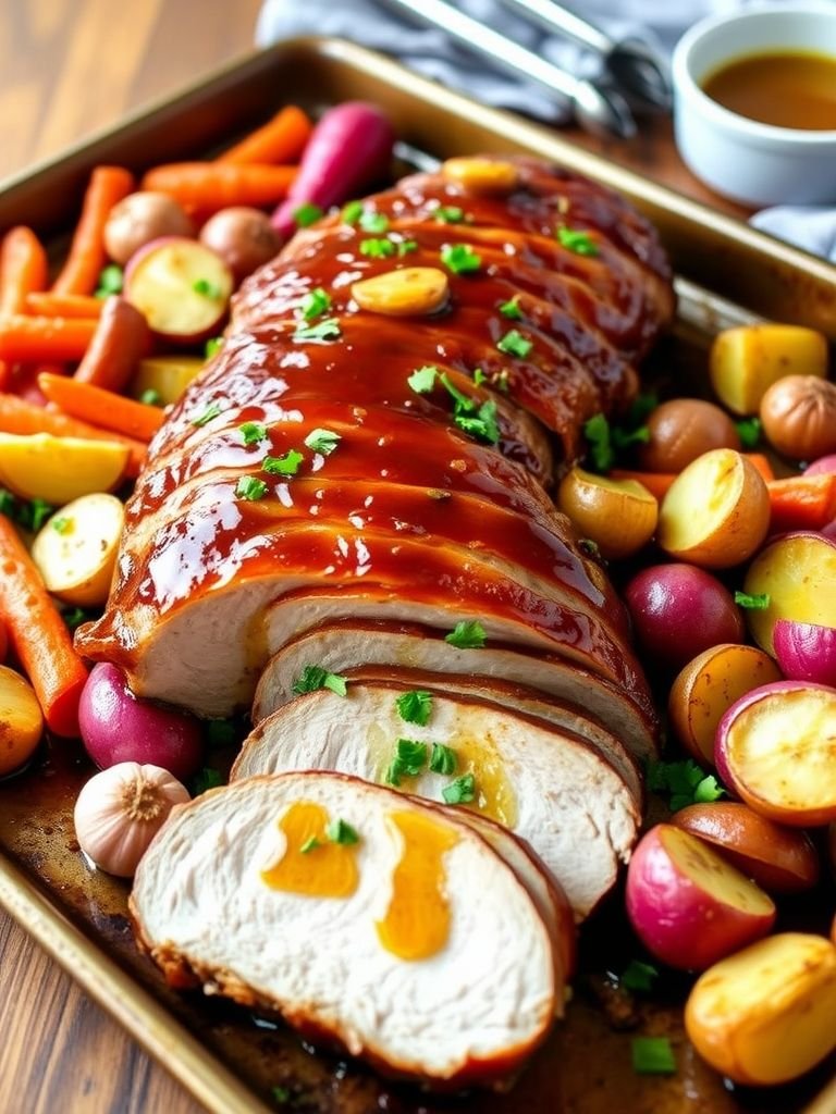 Smoked Paprika and Honey-Glazed Pork Tenderloin Sheet Pan Dinner