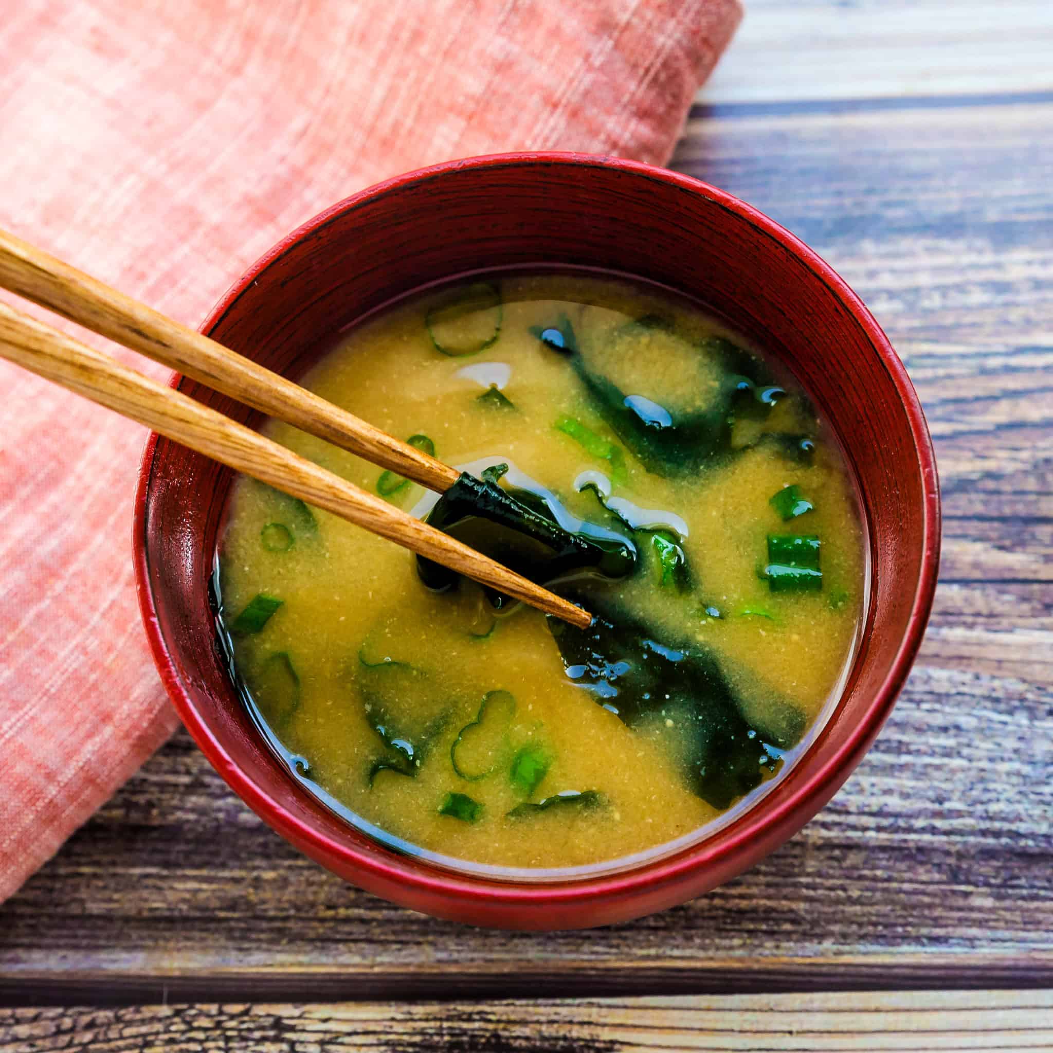 Bonito Flake and Seaweed Miso Soup