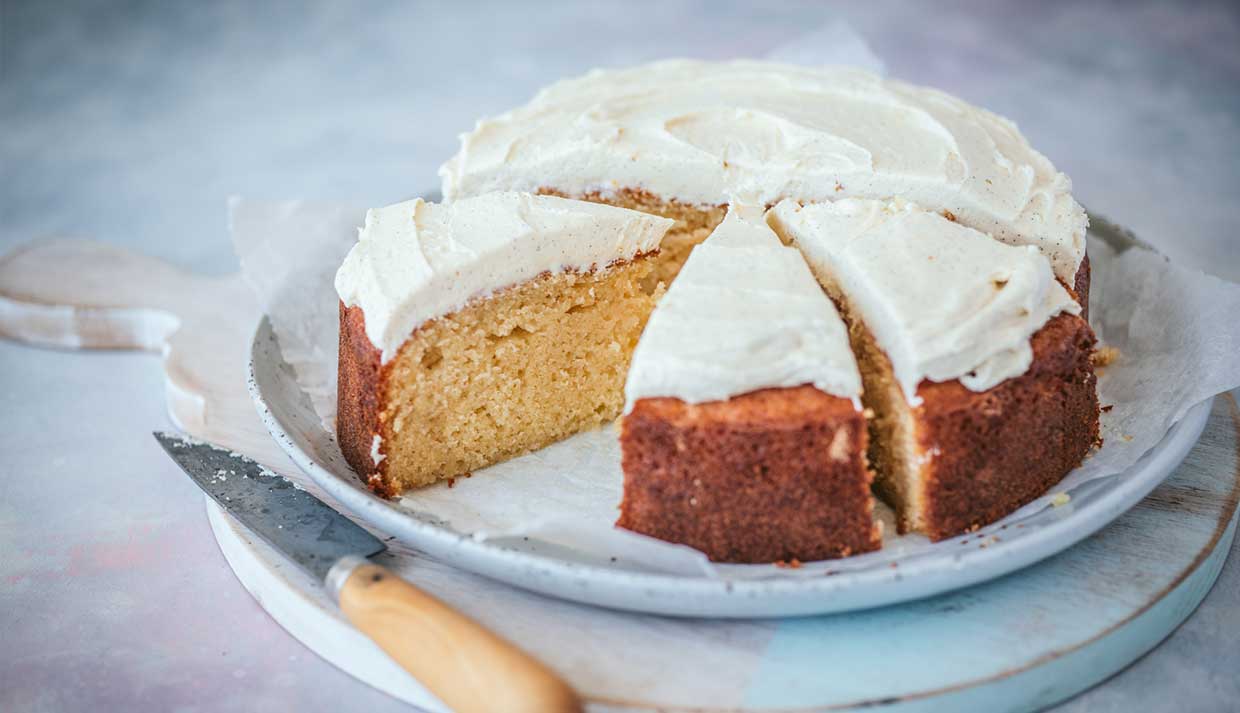 Hand-Mixed Vanilla Butter Cake