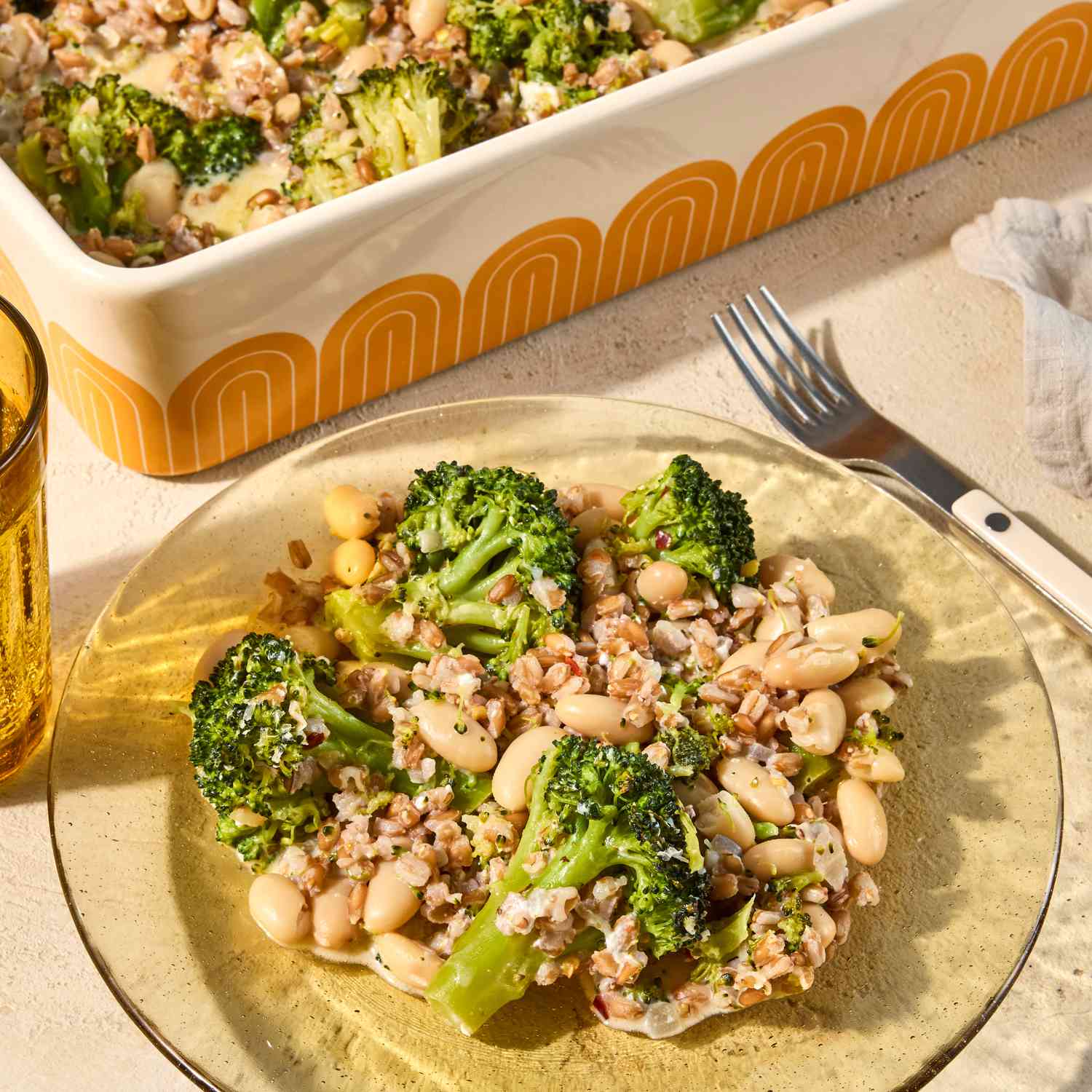 Lemony Broccoli and Parmesan Fusilli