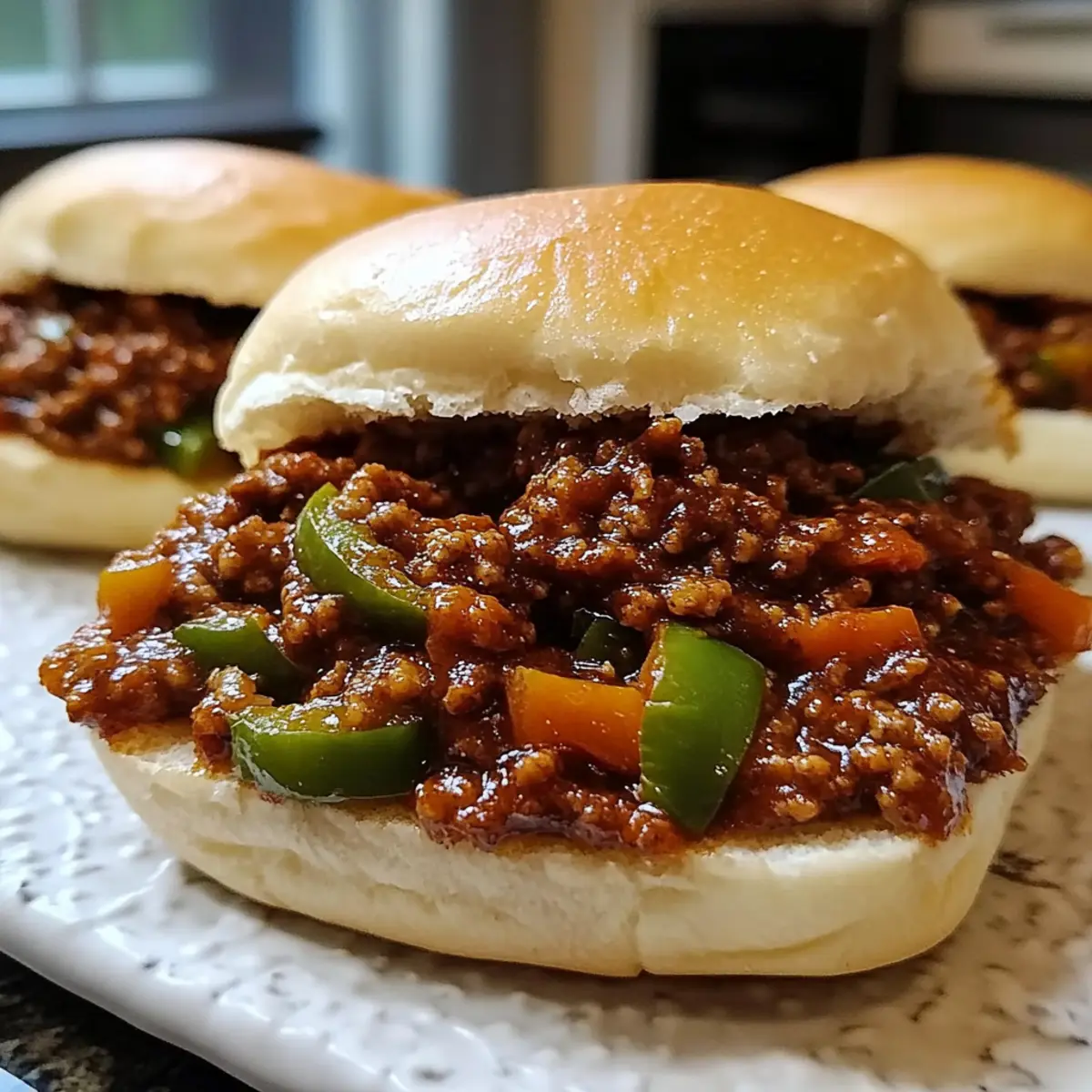 Sheet Pan Sloppy Joe Sandwiches with Ground Beef